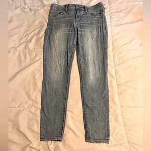 American Eagle, super super stretch X jeans, size: 8